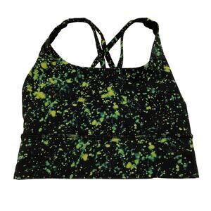 Lululemon Longline Sparks Fly Multi Energy Bra - Unpadded - Size 2